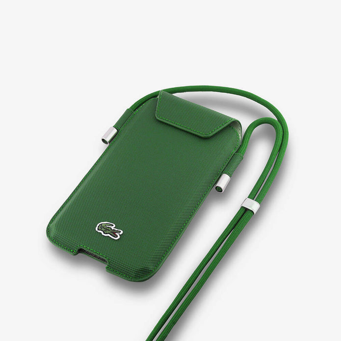 Lacoste Universal 6.7 İnç Pike Desenli Çapraz Askılı Telefon Çantası – Fotoğraf 5
