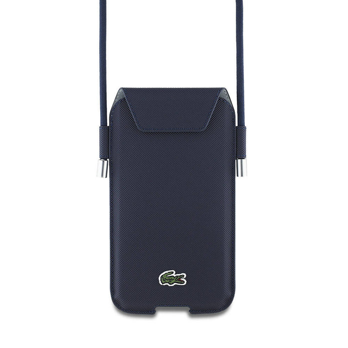 Lacoste Universal 6.7 İnç Pike Desenli Çapraz Askılı Telefon Çantası – Fotoğraf 7