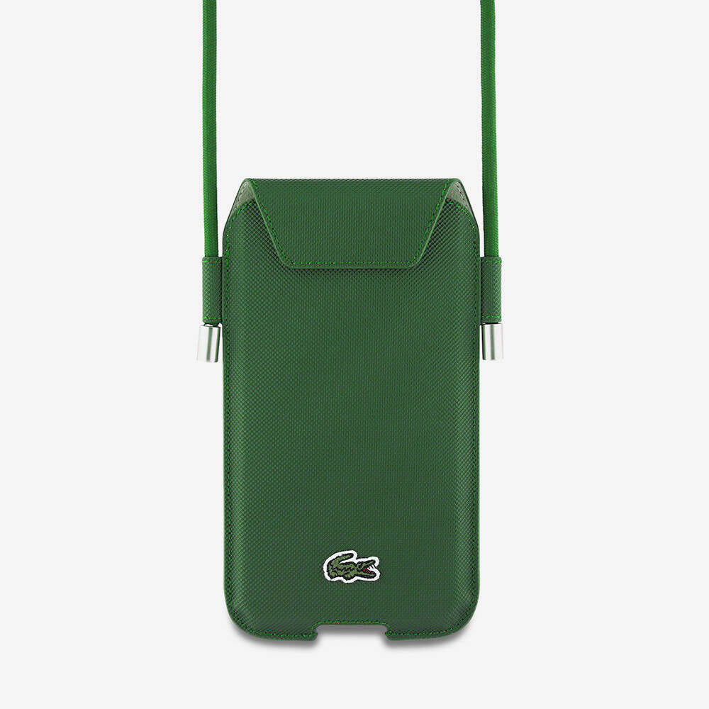 Lacoste Universal 6.7 İnç Pike Desenli Çapraz Askılı Telefon Çantası – Fotoğraf 4
