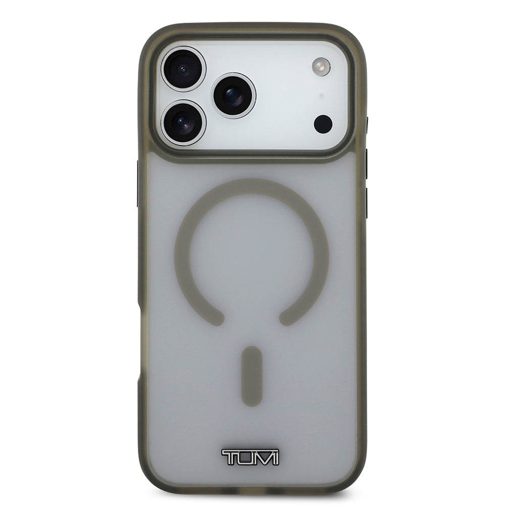 TUMI iPhone 17 Pro Max Buzlu Şeffaf MagSafe Uyumlu Kılıf – Fotoğraf 9
