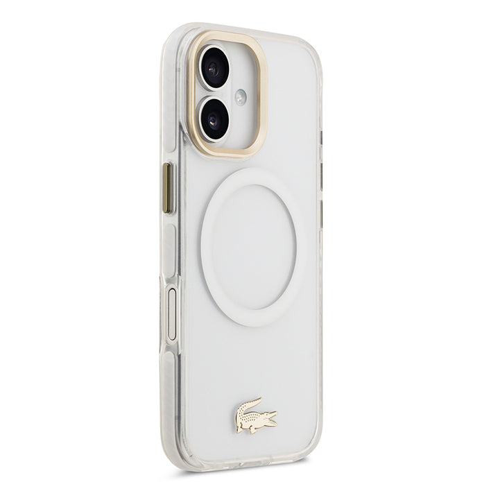Lacoste iPhone 17 Buzlu Gold Timsah Logolu MagSafe Uyumlu Kılıf – Fotoğraf 14