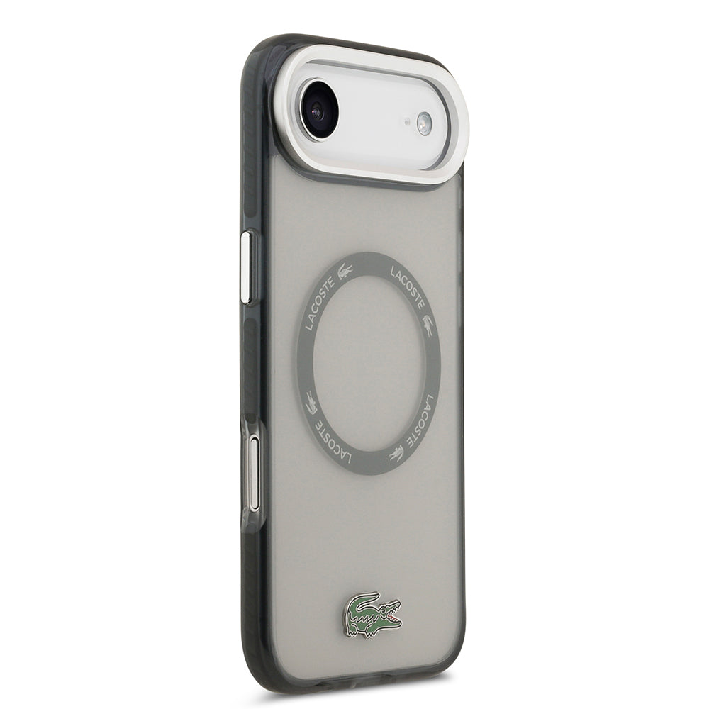 Lacoste iPhone 17 Air Buzlu İkonik Timsah Logolu MagSafe Uyumlu Kılıf – Fotoğraf 4