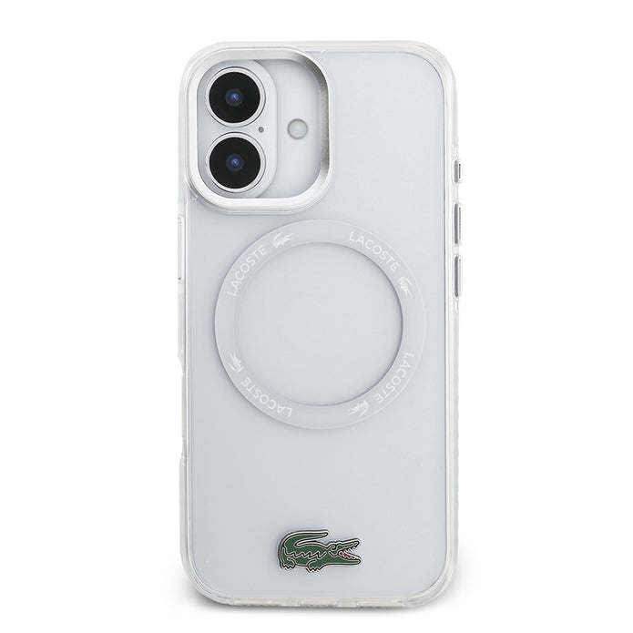 Lacoste iPhone 17 Buzlu İkonik Timsah Logolu MagSafe Uyumlu Kılıf – Fotoğraf 3