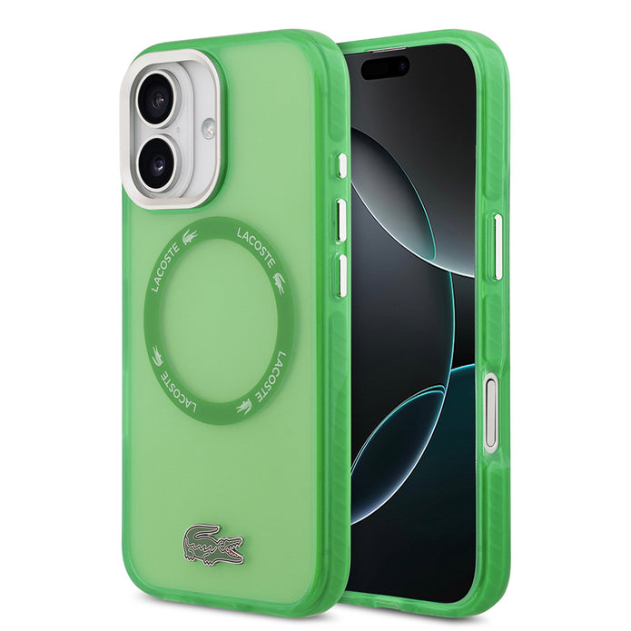 Lacoste iPhone 17 Buzlu İkonik Timsah Logolu MagSafe Uyumlu Kılıf – Fotoğraf 6