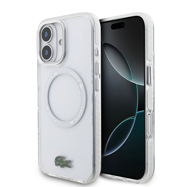 Lacoste iPhone 17 Buzlu İkonik Timsah Logolu MagSafe Uyumlu Kılıf – Fotoğraf 1