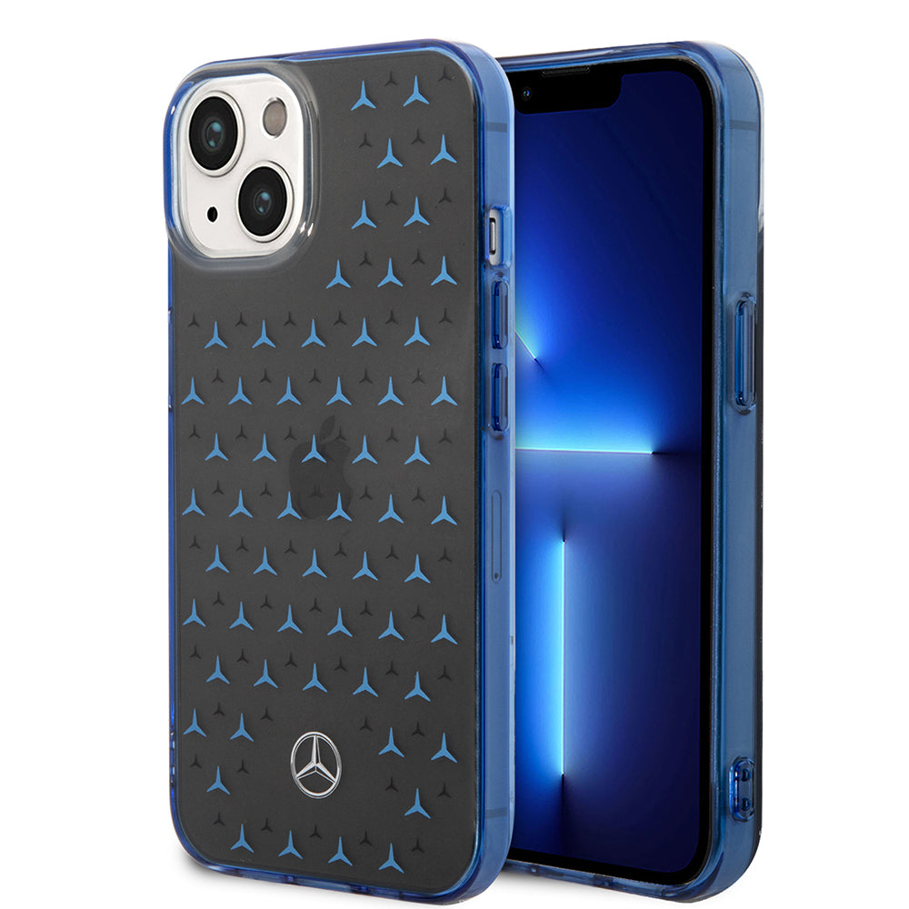 Mercedes Benz iPhone 14 Yıldız Desenli Çift Katmanlı Kılıf – Fotoğraf 1