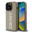 DKNY iPhone 14 Pro Max Metalik Taşlı PU Deri Kılıf – Fotoğraf 1