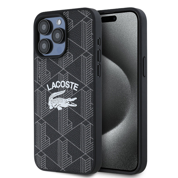Lacoste iPhone 15 Pro Max Mono Vintage Logolulu MagSafe Uyumlu Kılıf – Fotoğraf 1
