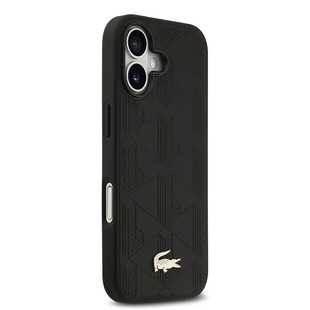Lacoste iPhone 17 Monogram PU Deri MagSafe Uyumlu Kılıf – Fotoğraf 4