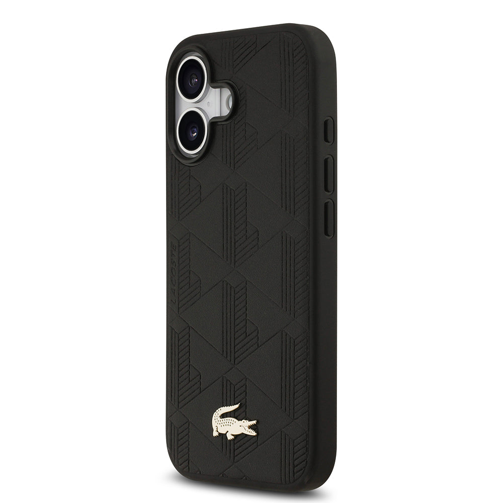 Lacoste iPhone 17 Monogram PU Deri MagSafe Uyumlu Kılıf – Fotoğraf 2