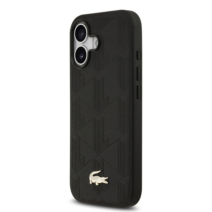 Lacoste iPhone 17 Monogram PU Deri MagSafe Uyumlu Kılıf – Fotoğraf 2