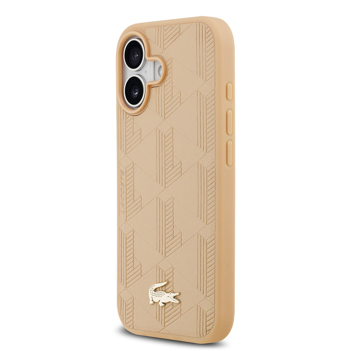 Lacoste iPhone 17 Monogram PU Deri MagSafe Uyumlu Kılıf – Fotoğraf 7