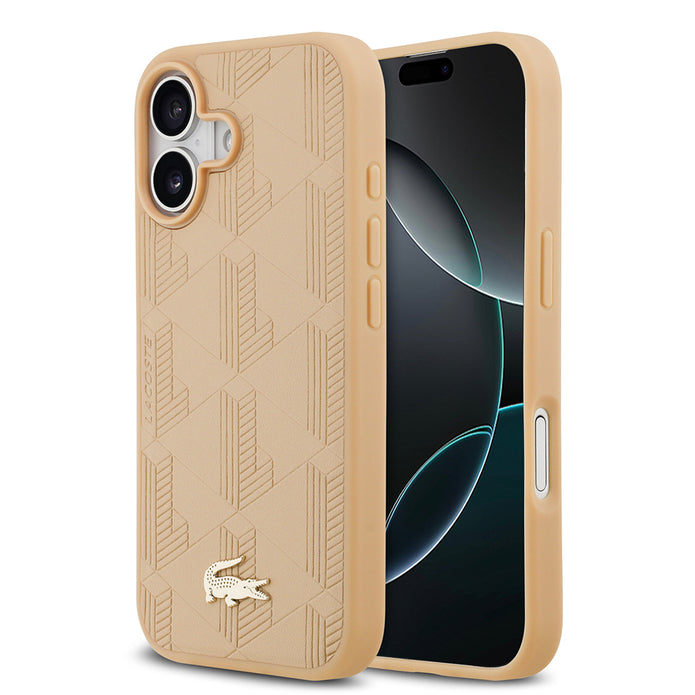 Lacoste iPhone 17 Monogram PU Deri MagSafe Uyumlu Kılıf – Fotoğraf 6