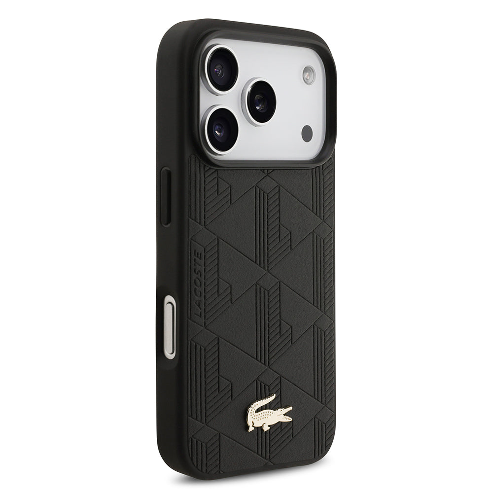 Lacoste iPhone 17 Pro Monogram PU Deri MagSafe Uyumlu Kılıf – Fotoğraf 8