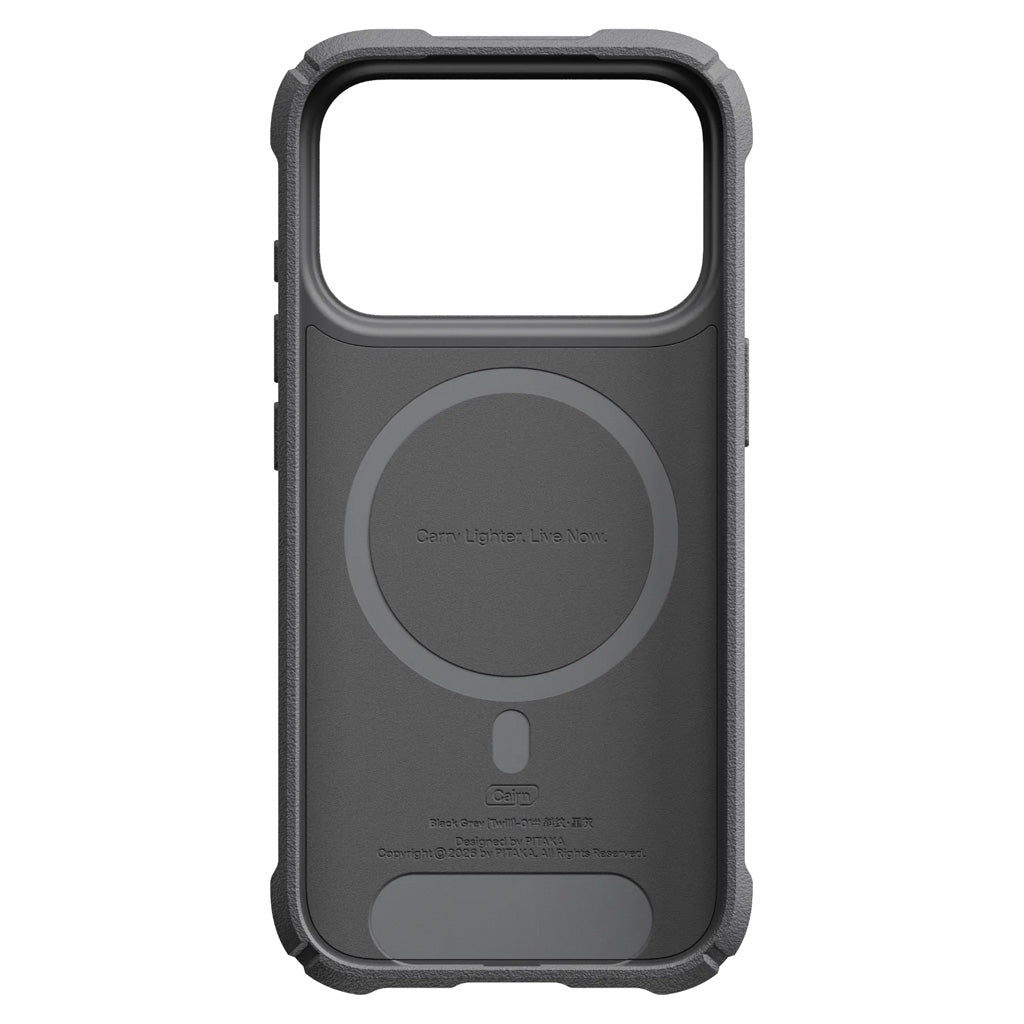 Pitaka iPhone 18 Pro Max Tactile Woven Cairn Black-Gray Twill 600D Aramid Fiber MagSafe Uyumlu Kılıf – Fotoğraf 5