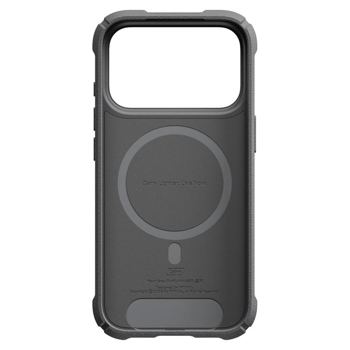 Pitaka iPhone 18 Pro Max Tactile Woven Cairn Black-Gray Twill 600D Aramid Fiber MagSafe Uyumlu Kılıf – Fotoğraf 5