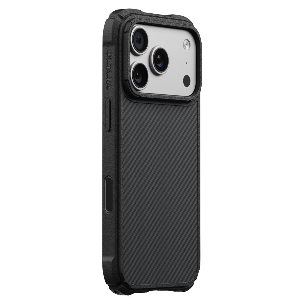 Pitaka iPhone 18 Pro Max Tactile Woven Cairn Black-Gray Twill 600D Aramid Fiber MagSafe Uyumlu Kılıf – Fotoğraf 2