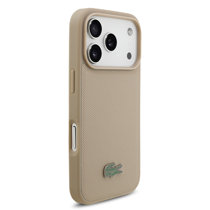 Lacoste iPhone 17 Pro PU Pike Metal Logolu Kartlıklı MagSafe Uyumlu Kılıf – Fotoğraf 17