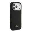 Lacoste iPhone 17 Pro PU Pike Metal Logolu Kartlıklı MagSafe Uyumlu Kılıf