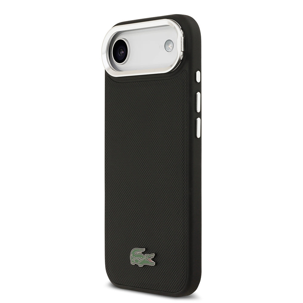 Lacoste iPhone 17 Air PU Pike Standlı Metal Logolu MagSafe Uyumlu Kılıf – Fotoğraf 7