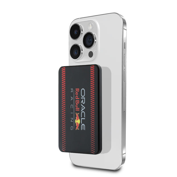 Red Bull Racing 5000 mAh 15W LED Göstergeli Kırmızı Şeritli MagSafe Uyumlu Powerbank – Fotoğraf 1