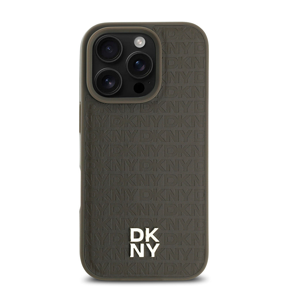 DKNY iPhone 16 Pro Repeat Pattern 3D MagSafe Uyumlu Kılıf – Fotoğraf 3
