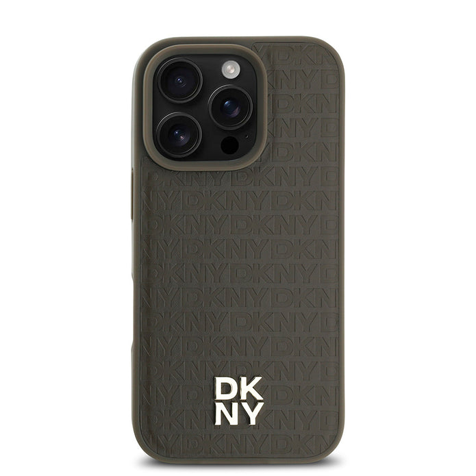DKNY iPhone 16 Pro Repeat Pattern 3D MagSafe Uyumlu Kılıf – Fotoğraf 3