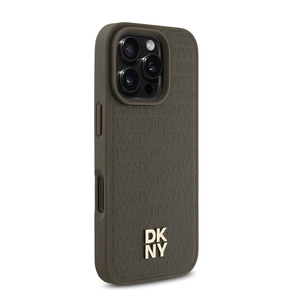 DKNY iPhone 16 Pro Repeat Pattern 3D MagSafe Uyumlu Kılıf – Fotoğraf 4