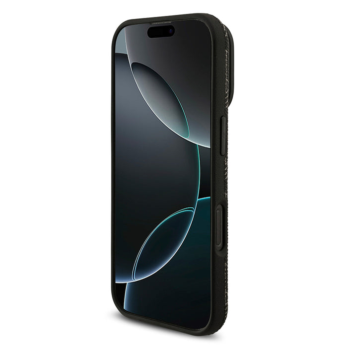 Lacoste iPhone 16 Pro Max Monogram PU Deri Standlı MagSafe Uyumlu Kılıf – Fotoğraf 5