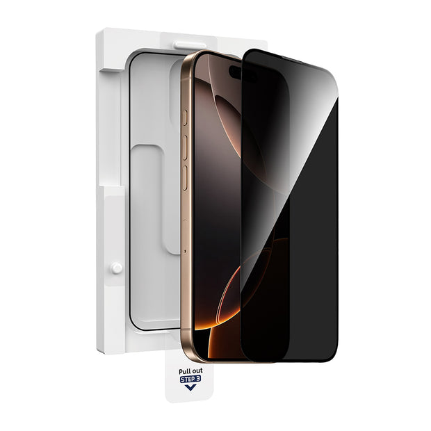 GT-021 Titan Guard iPhone 16 Pro Max Kolay Uygulamalı Privacy Ekran Koruyucu – Fotoğraf 2