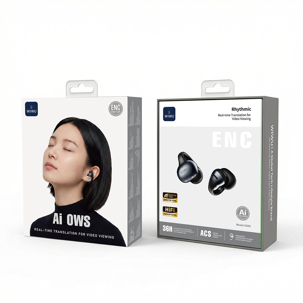 O502 Openbuds AI Çeviri ANC+ENC Bluetooth 6.0 Açık Kulak Kulaklık