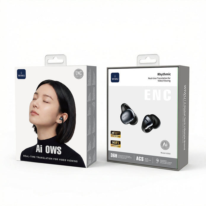 O502 Openbuds AI Çeviri ANC+ENC Bluetooth 6.0 Açık Kulak Kulaklık