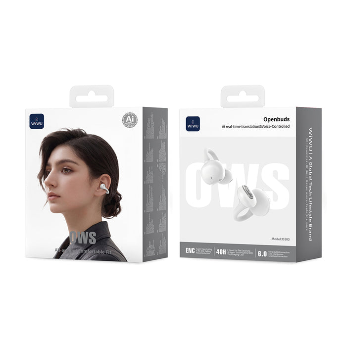 O503 Openbuds AI Çeviri ENC Bluetooth 6.0 Açık Kulak Kulaklık