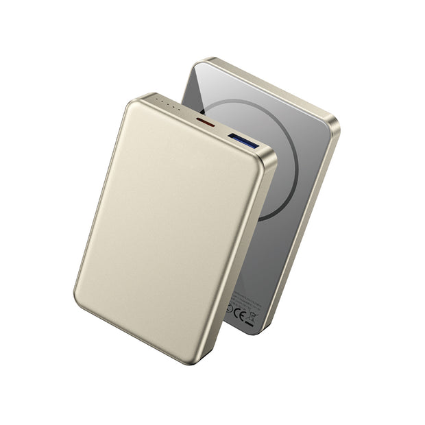 P15-1 MagSafe Uyumlu 10000mAh 15W Kablosuz Şarjlı Ultra İnce Powerbank – Fotoğraf 2