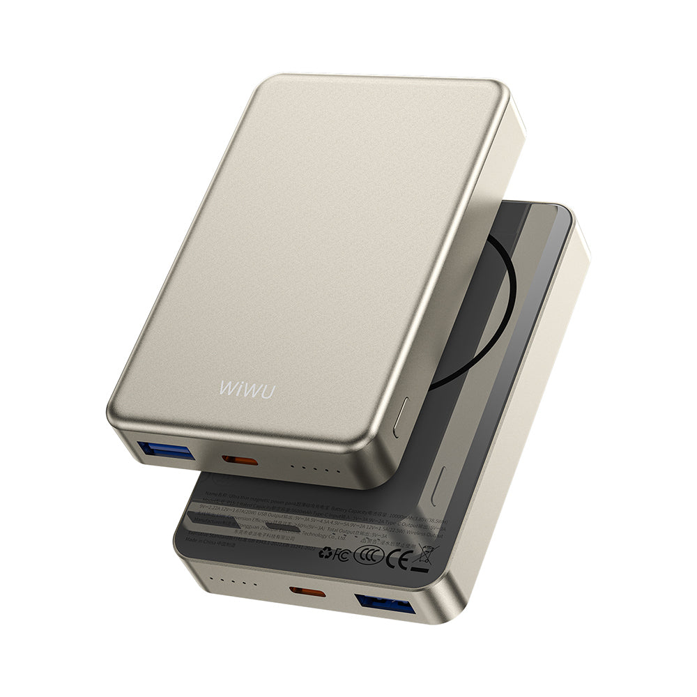 P15-1 MagSafe Uyumlu 10000mAh 15W Kablosuz Şarjlı Ultra İnce Powerbank – Fotoğraf 5