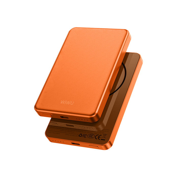 P15 MagSafe Uyumlu 5000mAh 15W Kablosuz Şarjlı Ultra İnce Powerbank – Fotoğraf 4