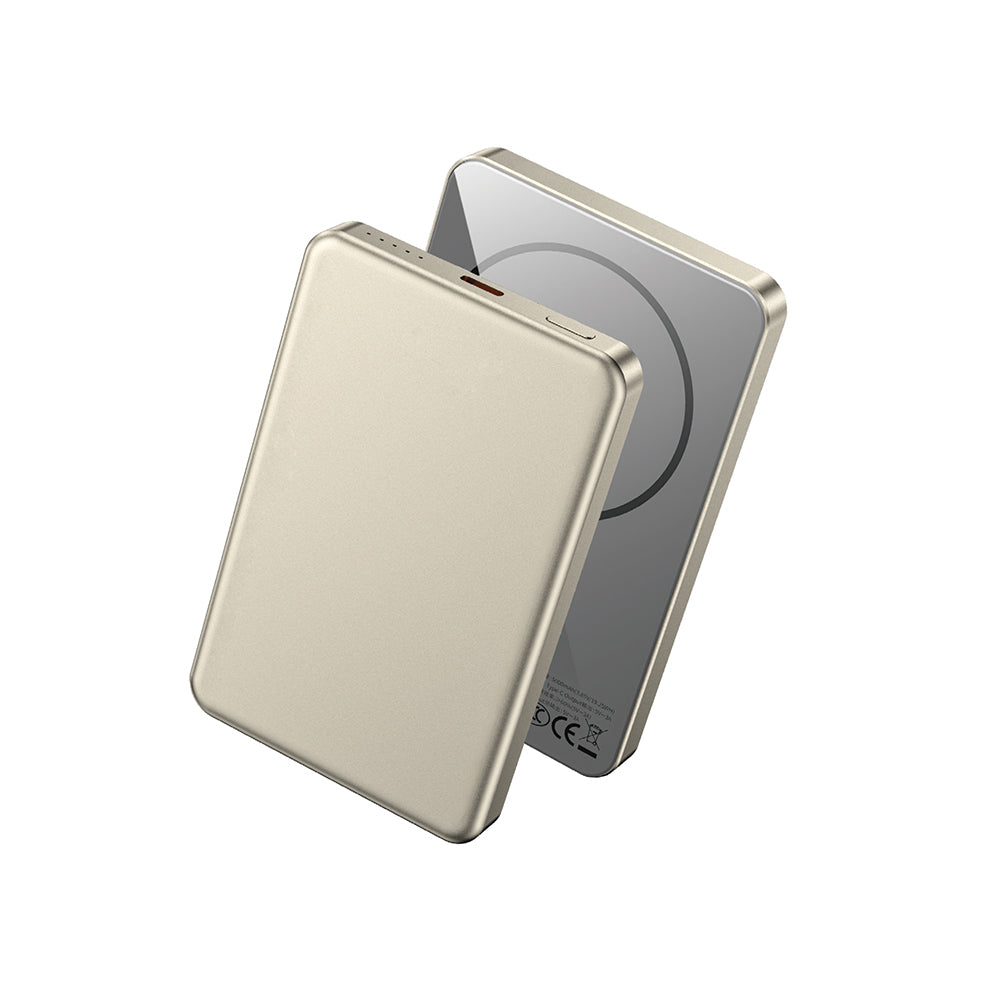 P15 MagSafe Uyumlu 5000mAh 15W Kablosuz Şarjlı Ultra İnce Powerbank – Fotoğraf 8