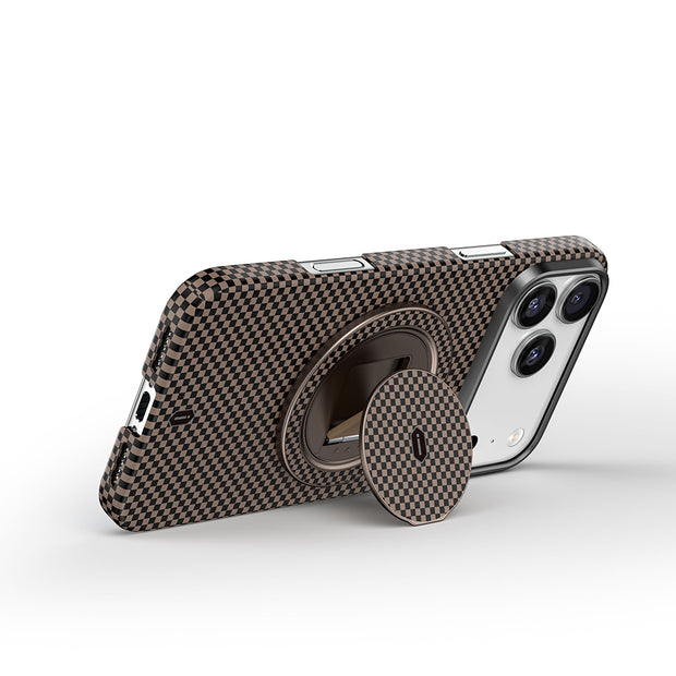 Warriors Aramid Fiber 360° Dönebilen Magsafe Yüzük Telefon Tutucu Stand – Fotoğraf 2