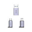 Wi-C031 Concise Serisi 3in1 Type-C to USB-A Micro Lightning Adaptör Paketi – Fotoğraf 5