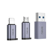 Wi-C031 Concise Serisi 3in1 Type-C to USB-A Micro Lightning Adaptör Paketi – Fotoğraf 1