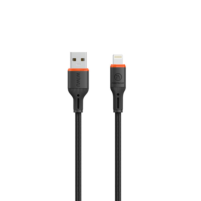 Wi-C095 FlameGuard USB-A to Lightning Data ve Şarj Kablosu 1.2m – Fotoğraf 2