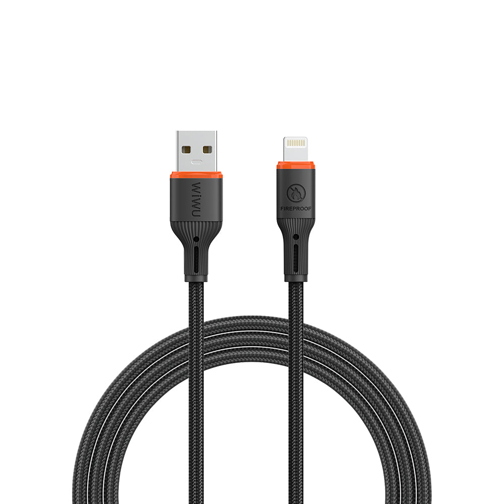 Wi-C095 FlameGuard USB-A to Lightning Data ve Şarj Kablosu 1.2m – Fotoğraf 1