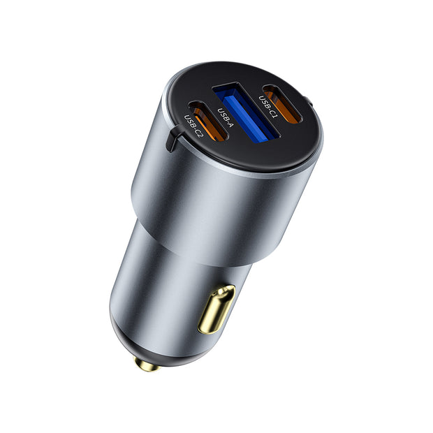 Wi-CC032 Nano Pro 60W Dual Type-C + USB-A Hızlı Şarj Özellikli Araç Şarj Aleti – Fotoğraf 1