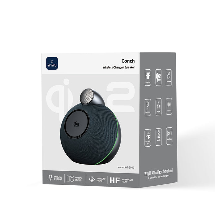 Wi-G042 Qi2 Bluetooth Hoparlörlü 25W Kablosuz Şarj Standı – Fotoğraf 5