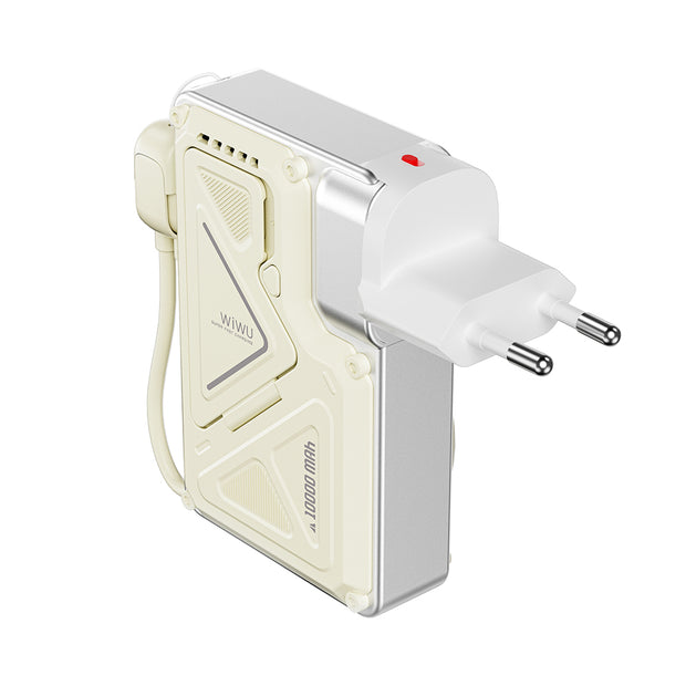 Wi-P057 Knight Serisi Wireless Type-C ve Lightning Kablolu PD Powerbank 35W 10000mAh – Fotoğraf 2