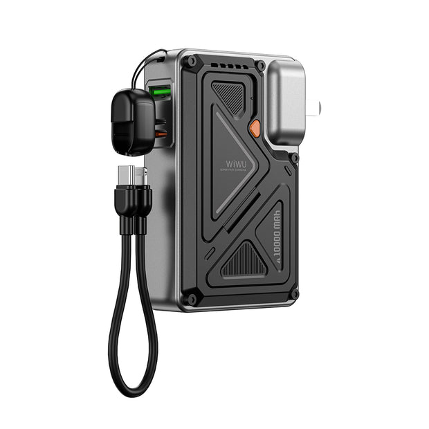 Wi-P057 Knight Serisi Wireless Type-C ve Lightning Kablolu PD Powerbank 35W 10000mAh – Fotoğraf 6