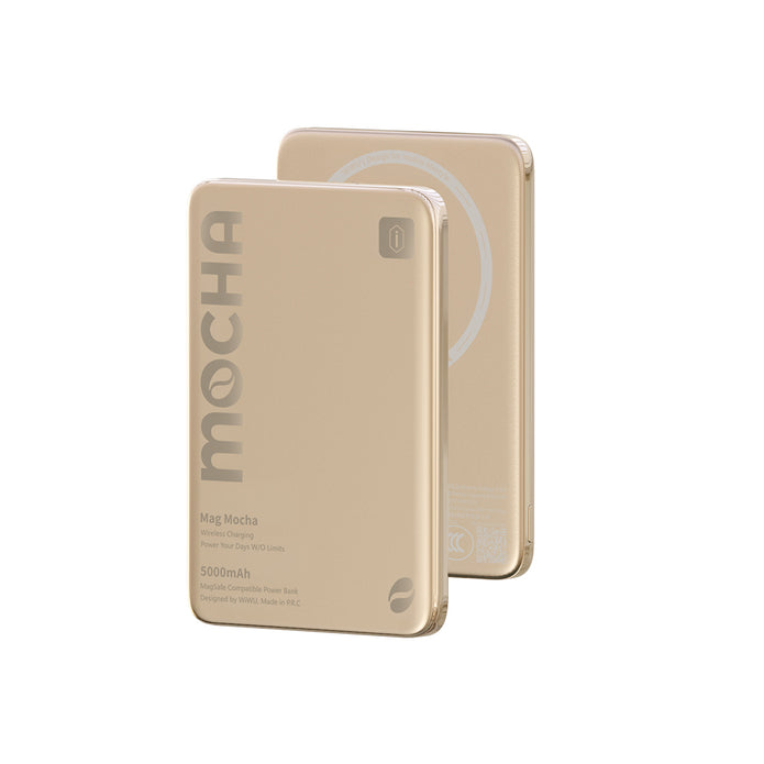 Wi-P085 MagPearl 5000 mAh 15W Ultra İnce Manyetik Kablosuz Powerbank – Fotoğraf 4