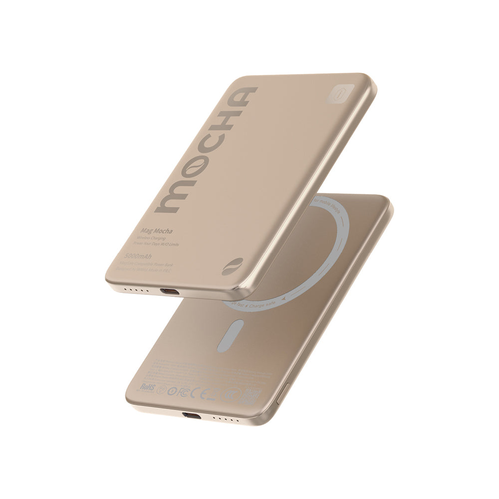 Wi-P085 MagPearl 5000 mAh 15W Ultra İnce Manyetik Kablosuz Powerbank – Fotoğraf 5