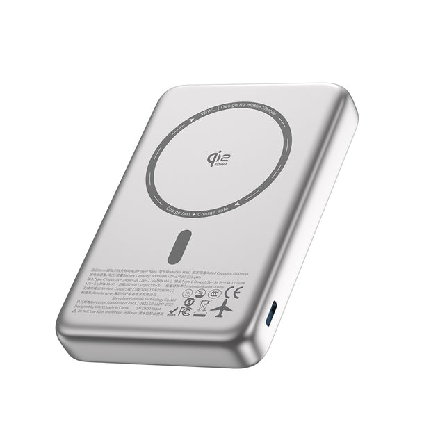 Wi-P090 Mag Pro 10000mAh Qi2 Magsafe Uyumlu 45W Standlı Powerbank – Fotoğraf 2