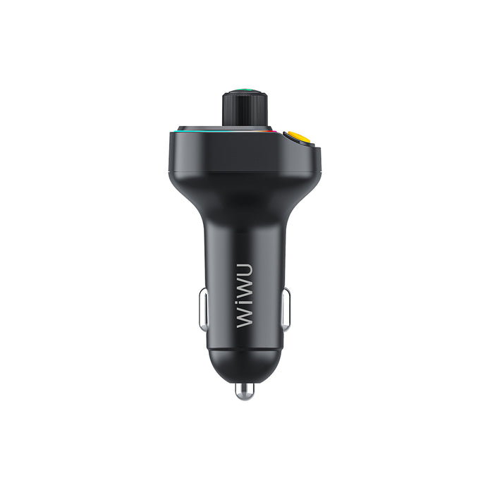 Wi-QC031 RGB Bluetooth Transmitter MP3 Type-C + USB-A Araç Şarjı – Fotoğraf 3